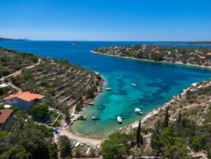 Hus vid havet för barnfamiljer Cove Stratinčica