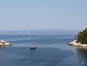 Lägenhet med ett sovrum nära stranden Zaklopatica